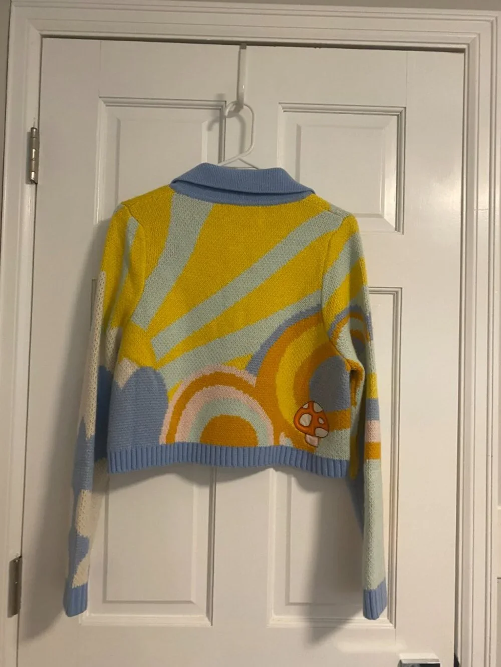 House of Sunny, Mushroom/Daisy Cardigan EUC Size 8/M - Picture 3 of 7